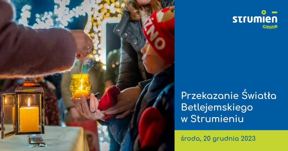 Przekazanie Światła Betlejemskiego w Strumieniu